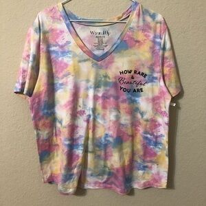 Wound Up Top Tie Dye Rare & Beautiful T-Shirt